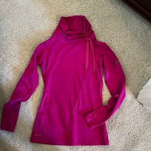 Pink Nike pro sweatshirt